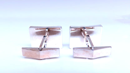 Graver Cross Hatch Cufflinks 14kt 12475