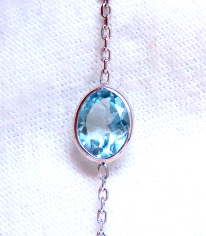 40ct Natural Aquamarine Yard Necklace 14kt 12511