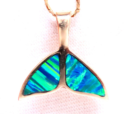 Whale Tail Opal Pendants 14kt Gold 12510