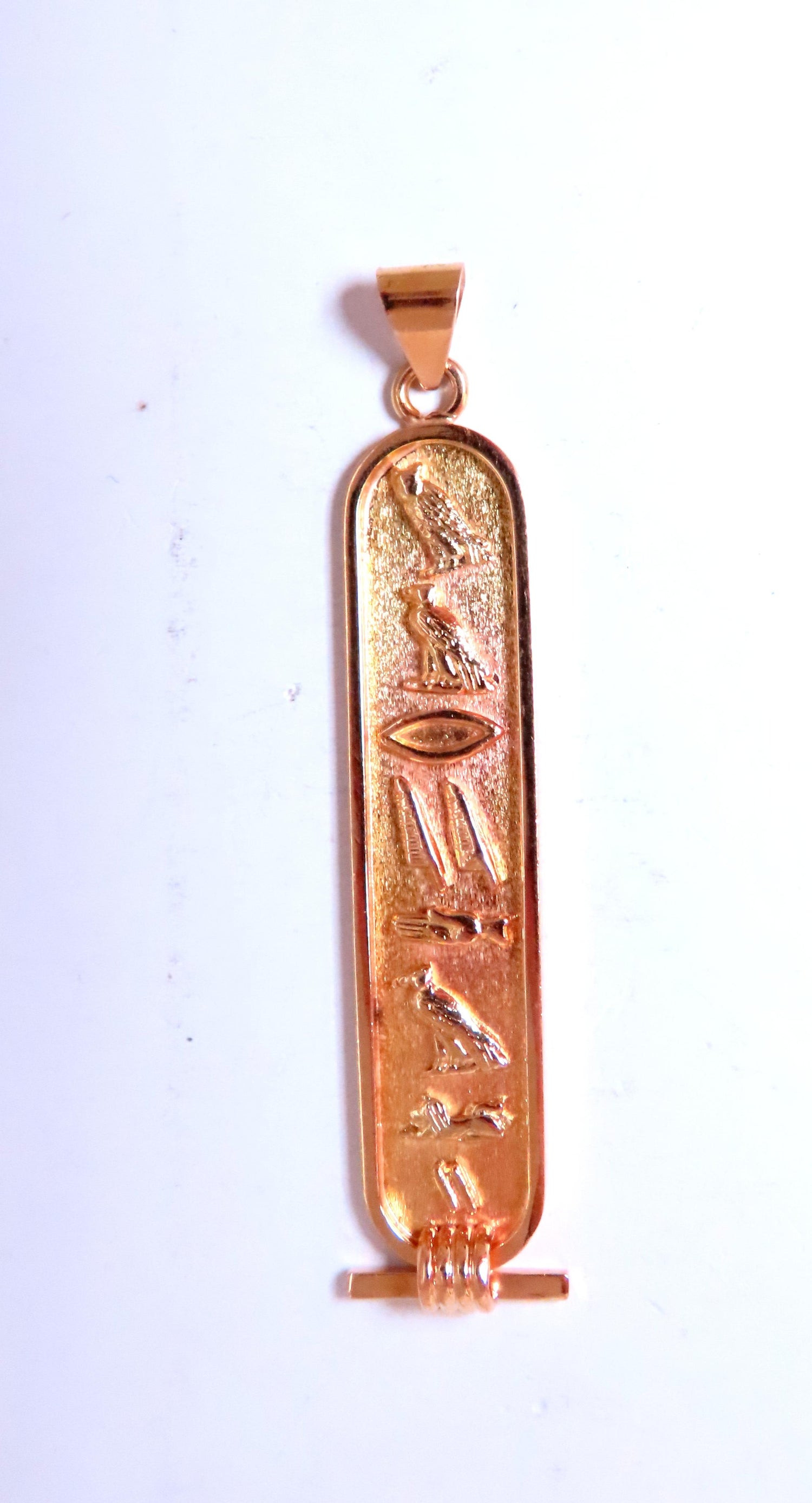 Egyptian Hieroglyphic Name Peridot 18kt 12509*v