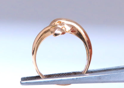 Dolphin Crossover Wrap Ring 14kt Gold  12546