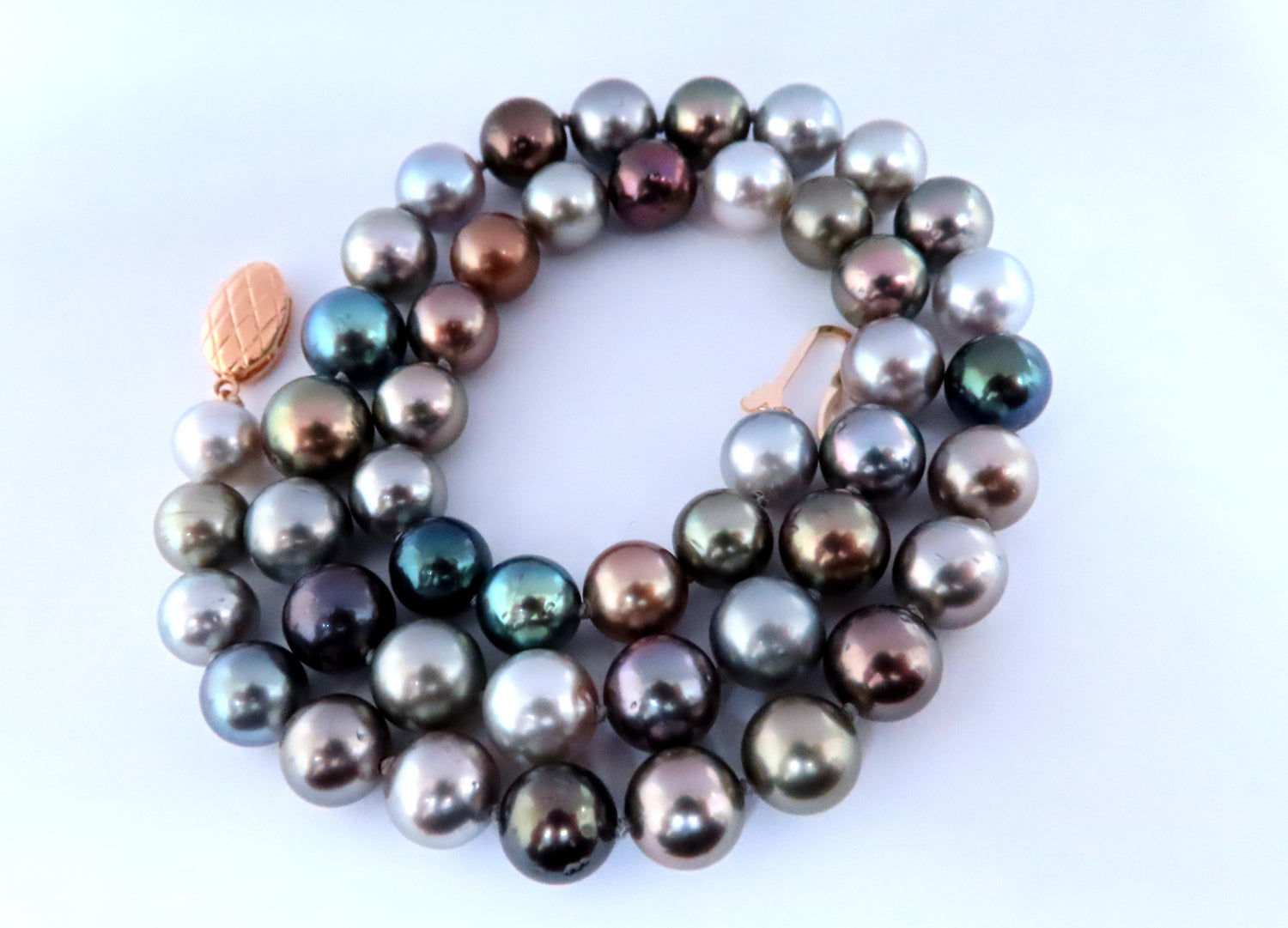 Natural Saltwater Tahitian Pearl Necklace GIA Certified Pinctada No Treat 12641