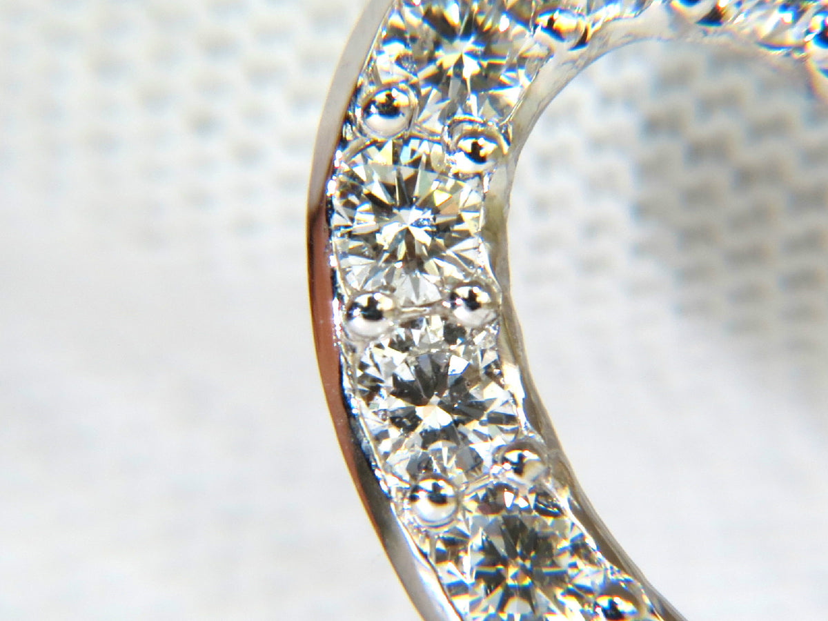 2.50CT SMOOTH EDGED BRILLIANT DIAMONDS HEART PENDANT & CHAIN F/VS 14KT *v