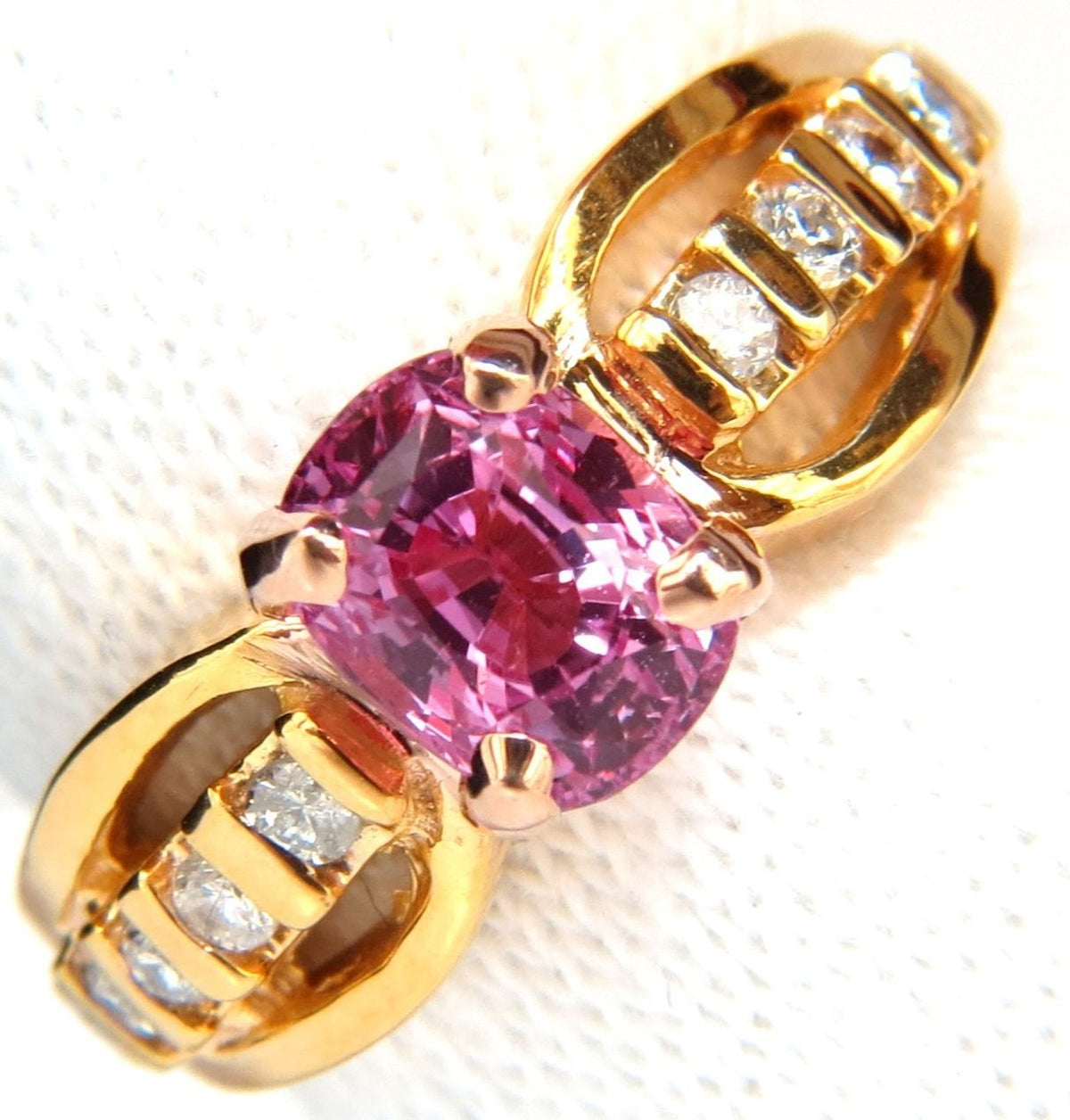 GIA Certified 2.27ct Natural No Heat Pink Sapphire Diamond Ring Unheated *v