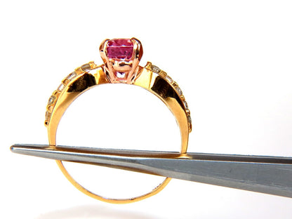 GIA Certified 2.27ct Natural No Heat Pink Sapphire Diamond Ring Unheated *v