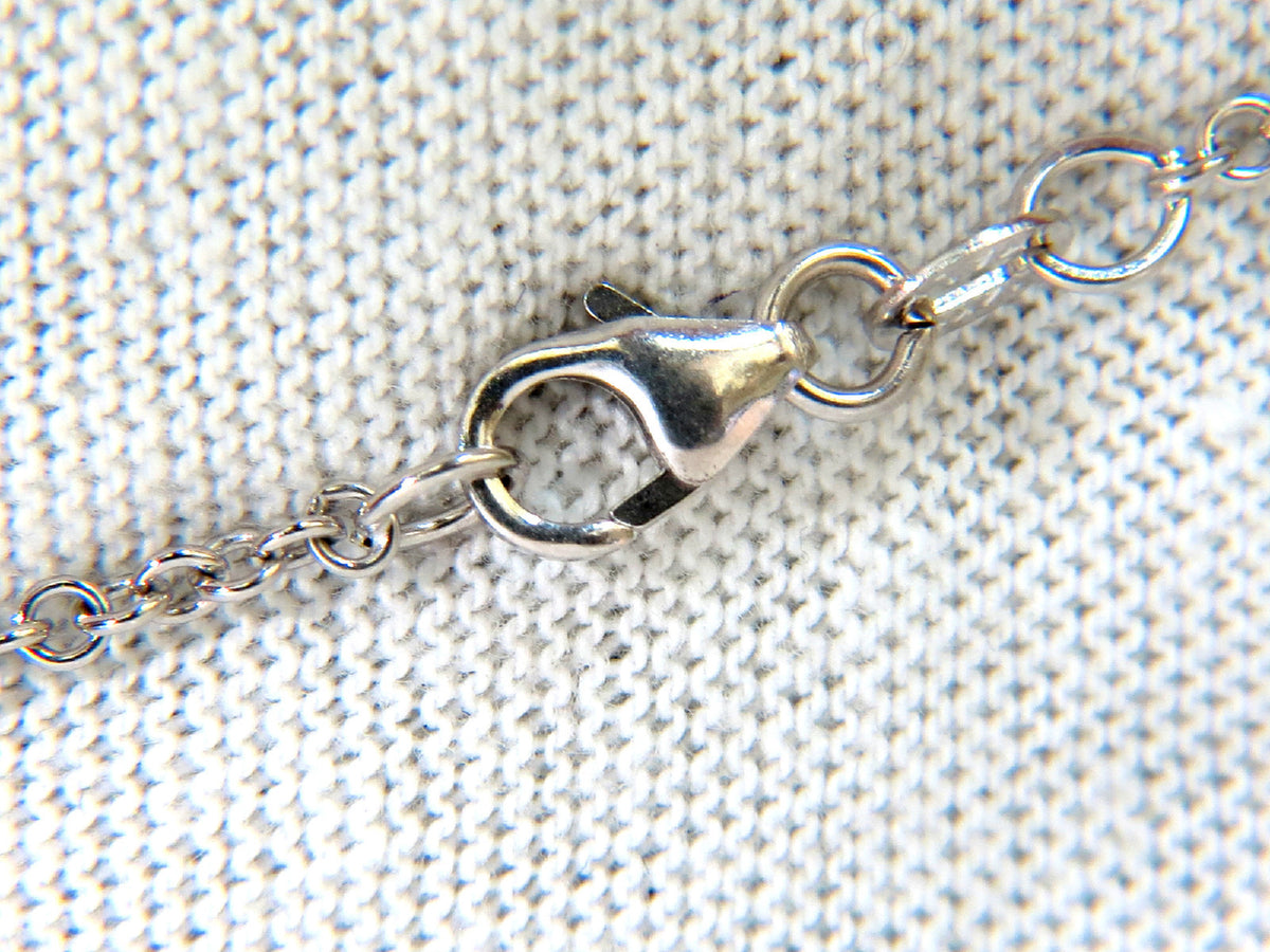 2.50CT SMOOTH EDGED BRILLIANT DIAMONDS HEART PENDANT & CHAIN F/VS 14KT *v