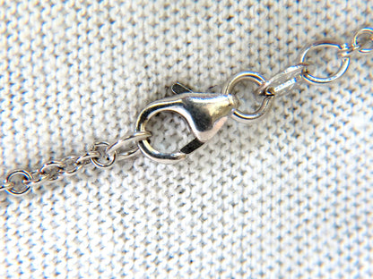 2.50CT SMOOTH EDGED BRILLIANT DIAMONDS HEART PENDANT & CHAIN F/VS 14KT *v