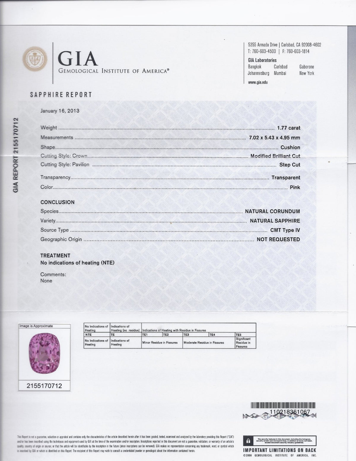 GIA Certified 2.27ct Natural No Heat Pink Sapphire Diamond Ring Unheated *v