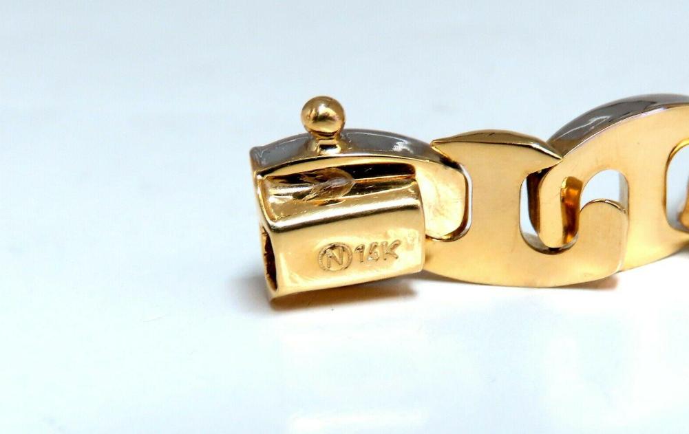 American Link Intertwined Gold Bracelet 14 Karat Two-Toned 41147**