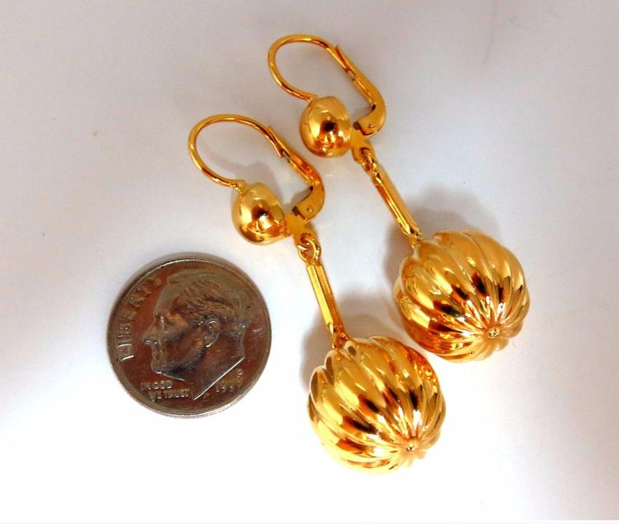 18 Karat Watermelon Dangle Earrings 14447**