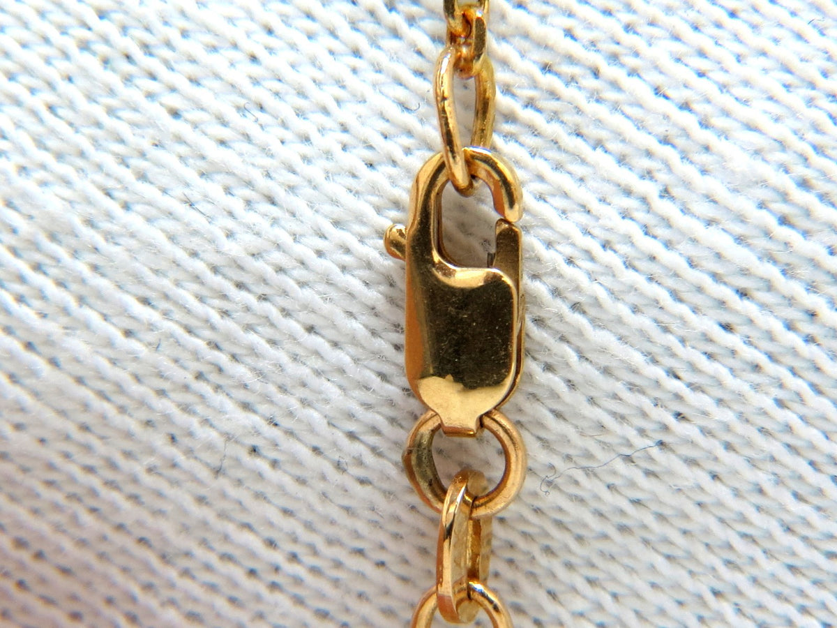 2.06CT NATURAL FANCY YELLOW ORANGE BROWN LIGHT PINK DIAMOND PENDANT 14KT *v