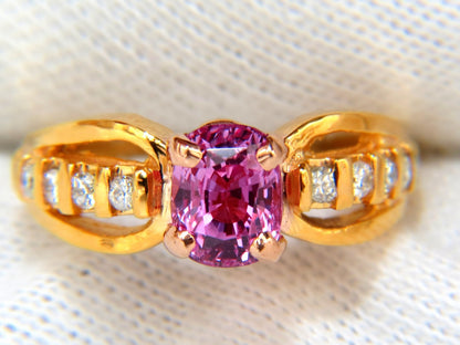 GIA Certified 2.27ct Natural No Heat Pink Sapphire Diamond Ring Unheated *v