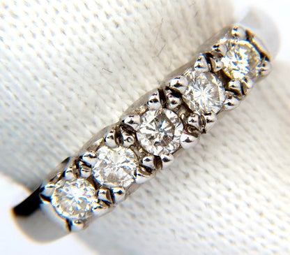 .55CT NATURAL DIAMONDS RING CLASSIC BAND 14KT H/VS *v