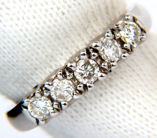 .55CT NATURAL DIAMONDS RING CLASSIC BAND 14KT H/VS *v