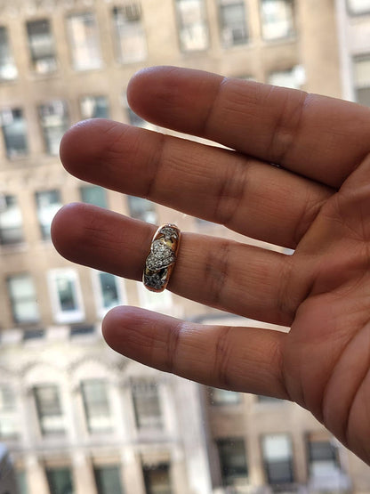 .60ct Diamond Pave Heart and Star Ring 14 Karat Handset 41557**