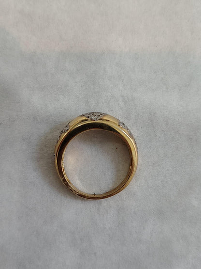 .60ct Diamond Pave Heart and Star Ring 14 Karat Handset 41557**