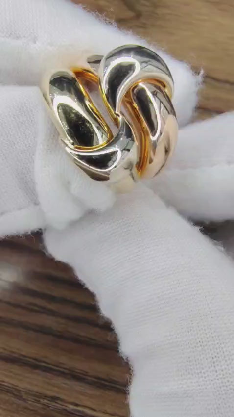 Mod Wrap Love Crest Ring 18kt Gold 12543 *v