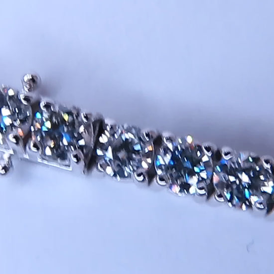 9.50ct Lab Created Diamond Classic Tennis Riviera Bracelet 14kt Gold 49447 *v