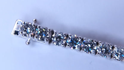 9.50ct Lab Created Diamond Classic Tennis Riviera Bracelet 14kt Gold 49447 *v