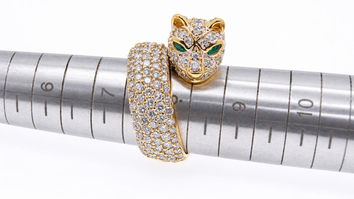 Classic Panther 6ct Natural Diamonds Statement Ring 18kt 95557