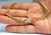 .36CT NATURAL DIAMONDS 3D "X" WRAP TUBULAR HINGE LINK NECKLACE 18KT