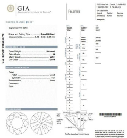 GIA certified 1.30ct. Round cut diamonds ring G/VVS-1 platinum classic & Wreath