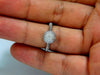 .76ct diamonds bead set ball ring 18kt + coil wire wrapped shank g/vs