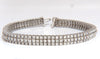 5.50ct natural round brilliant diamonds three row tennis bracelet 14kt