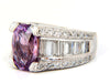 GIA 8.50ct natural no heat sapphire diamond ring 14kt. unheated purple pink $36K
