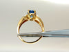 GIA 2.66ct natural no heat sapphire diamond ring 14kt. unheated blue