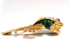 18KT TOAD PIN GREEN ENAMEL INTRICATE DETAIL 3D VINTAGE UNIQUE