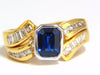 2.44ct NATURAL BLUE SAPPHIRE DIAMONDS RING 14KT ROYAL BLUE TRADITIONAL