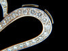 3.00ct ROUND DIAMONDS MODERN SWIRL HEAR PENDANT G / VS 14KT & CHAIN RARE