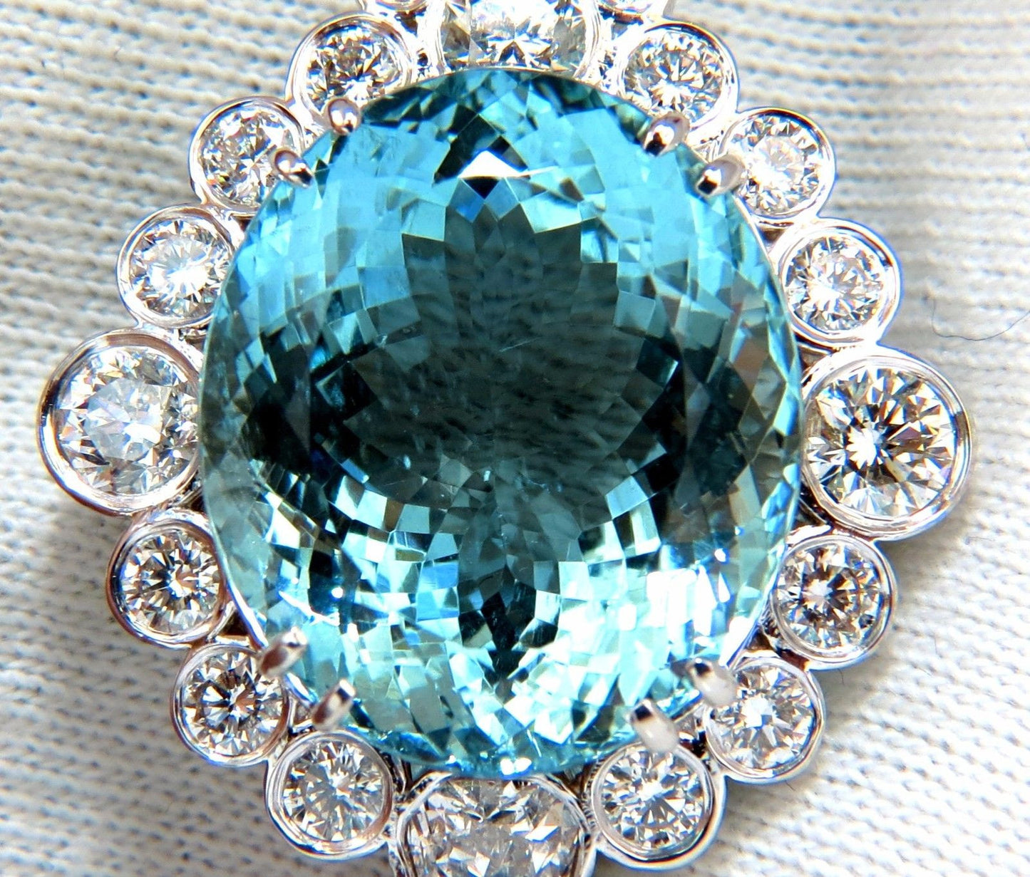 33.71CT GIA NATURAL "BLUE" AQUAMARINE DIAMONDS NECKLACE AVISDIAMOND