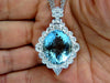 33.71CT GIA NATURAL "BLUE" AQUAMARINE DIAMONDS NECKLACE AVISDIAMOND