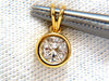 Matching earrings & pendant 18kt 1.50ct. trilliant diamonds g/vs