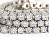 Natural Diamond Tennis Bracelet 12.32ct. G/Vs 14kt Three Rows 7 inch Brilliants