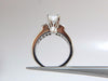 GIA Certified 1.02ct & 1.10ct round diamond baguette princess ring e/vs2 18kt