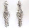 6.00ct natural diamonds modern dangle wishbone petal chandelier earrings 18kt
