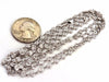 5.55ct diamonds eternity station by yard double wrap necklace 14kt g/vs 35.5inch