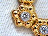 11.50ct diamonds eternity raised dome floral flush mount necklace 14kt