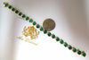 18ct bright forest vivid green natural emerald diamonds tennis bracelet 14kt
