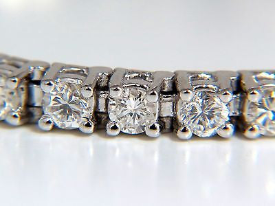 3.70CT NATURAL DIAMONDS CLASSIC TENNIS BRACELET 14KT G/SI-1