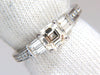 GIA Certified 1.62ct natural asscher diamond ring engagement classic 18kt