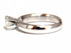 GIA Certified .51ct E.Vs2 natural round diamond ring platinum simplicity