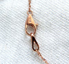 1.52ct natural diamonds heart necklace 14kt rose gold G/VS