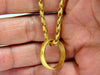 22kt ring & chain necklace classic rustic hammered deco