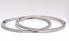 1.77ct natural round brilliant in/out diamond hoop earrings 14kt g/vs .9 inch