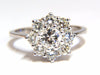 1.40ct diamonds raised cluster ring 14kt
