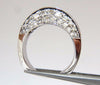 4.00ct diamonds raised contemporary ring three dimensional 18kt